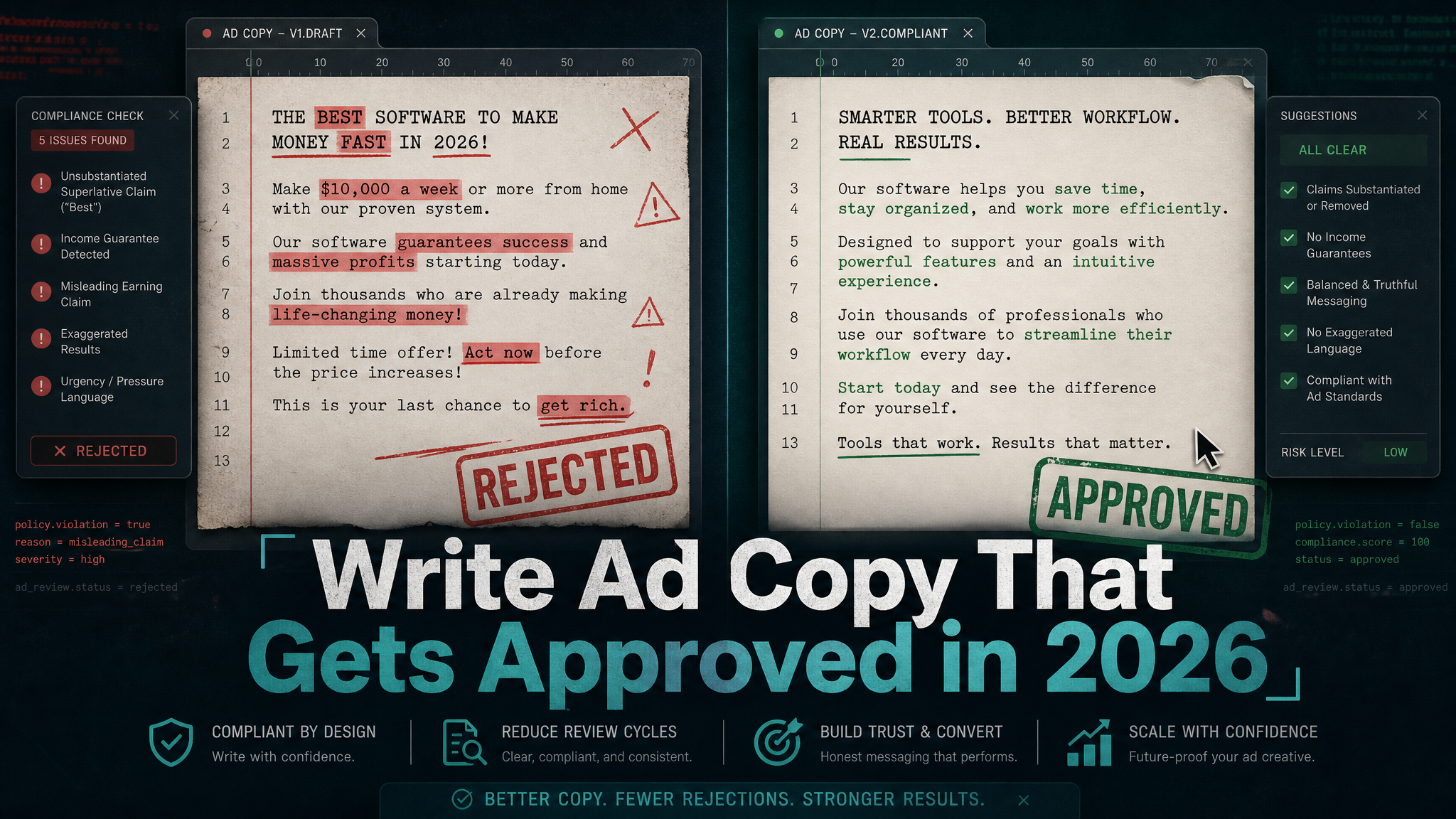 Ad Copy Compliance 2026: How to Write Ad Copy That Passes Google, Meta, and TikTok Review